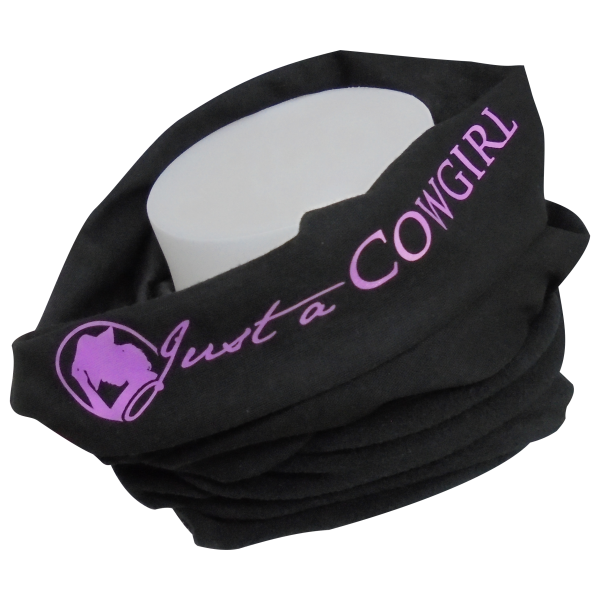 Morf® Multifunktionstuch "Just a Cowgirl" Grau / Pink