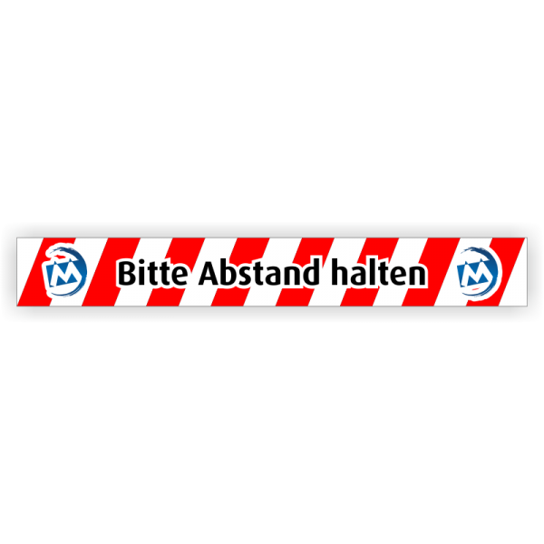Beispiel für Aufkleber mit Logo (gegen Aufpreis)